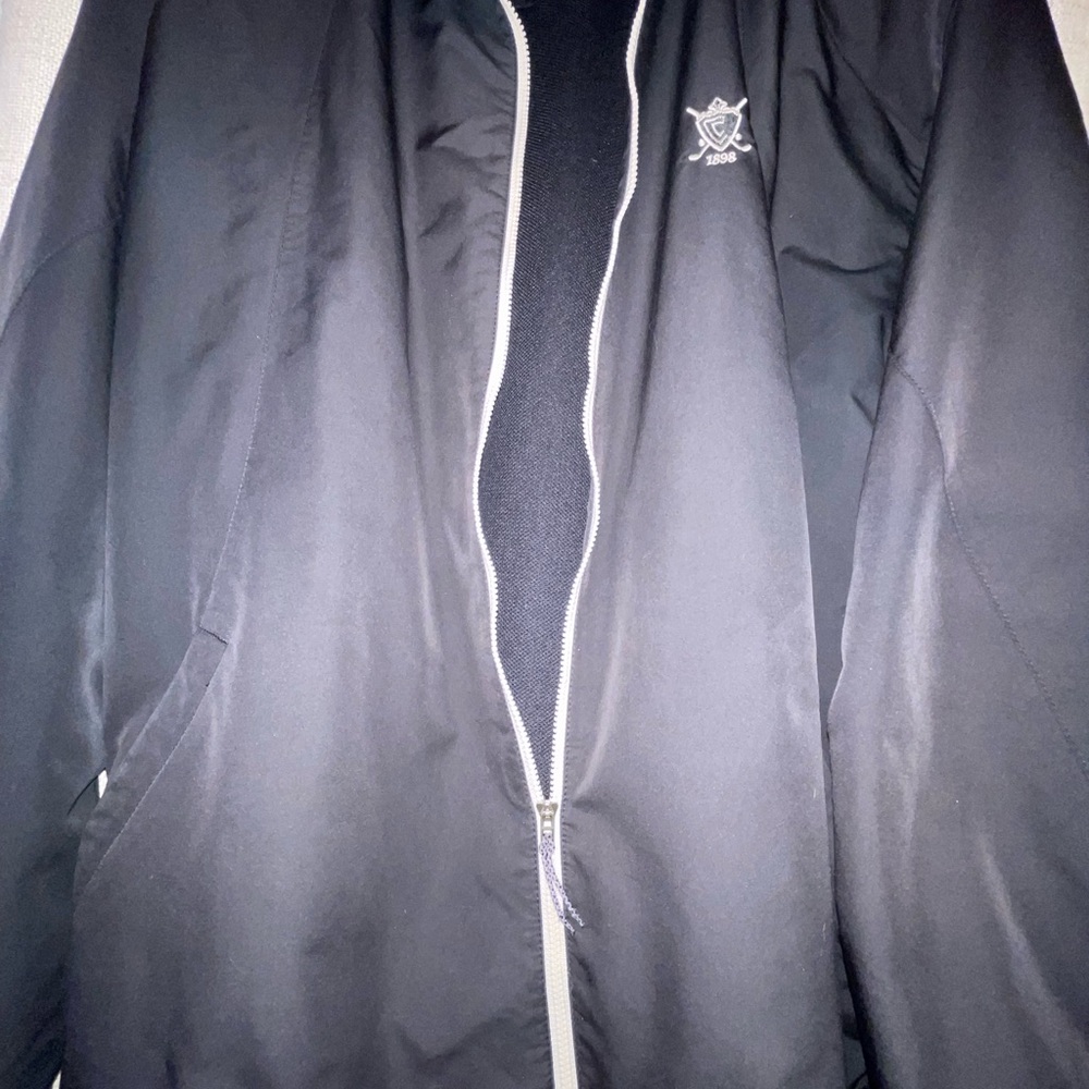 Men’s Nike golf navy branded zip up Jacket with Embroidered Logo size medium